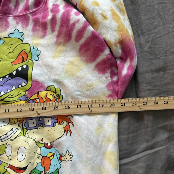 Nickelodeon Rugrats Hoodie Tie Dye 90s Vintage Size Small - Picture 6 of 7